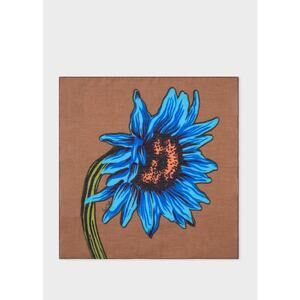 NWT Paul Smith Sunflower Pocket Square Made in Italy.